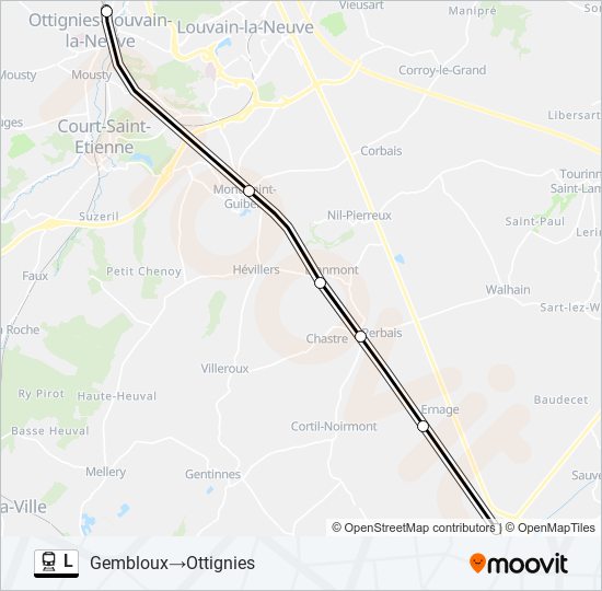 L train Line Map