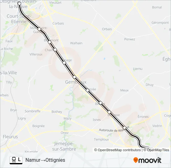 L Trein Line Map