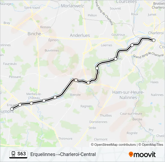 S63 Train Line Map
