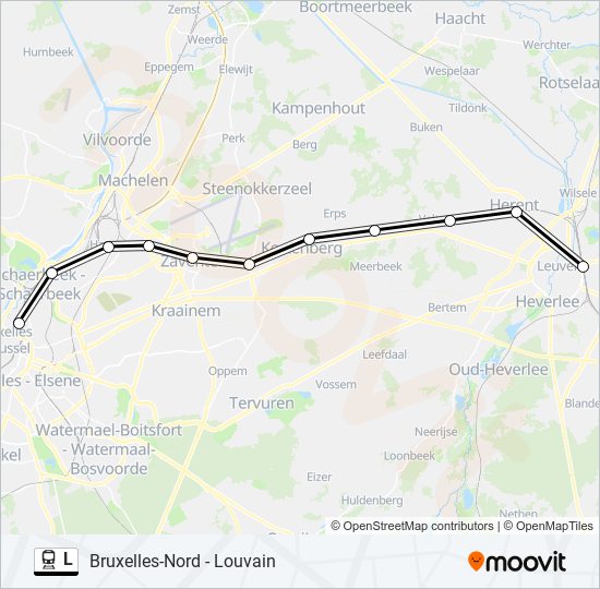 L Trein Line Map