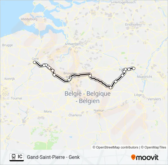 IC Train Line Map