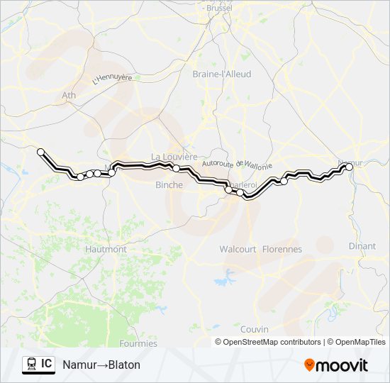 IC Train Line Map