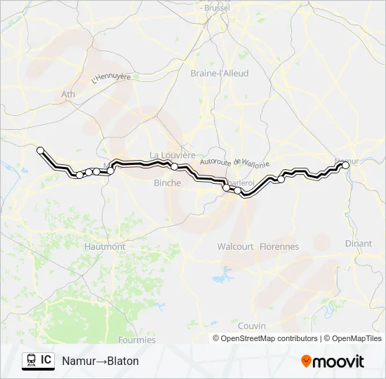 IC Train Line Map
