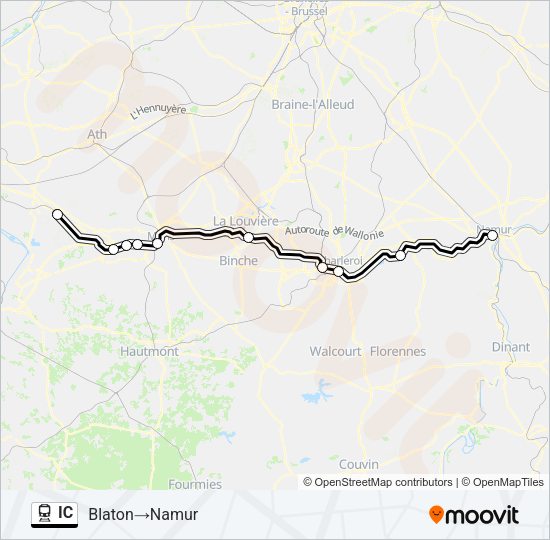 IC Train Line Map