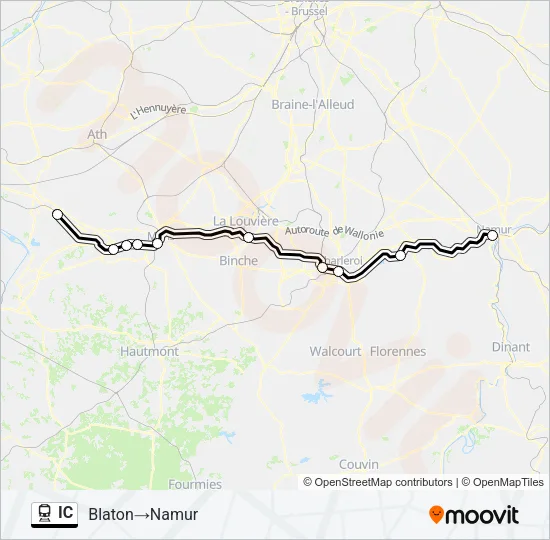 IC Train Line Map