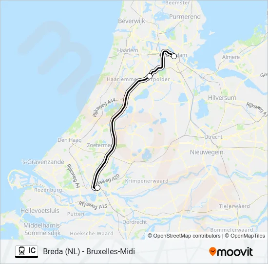 IC Train Line Map
