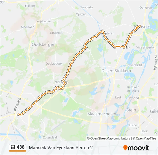 438 Bus Line Map