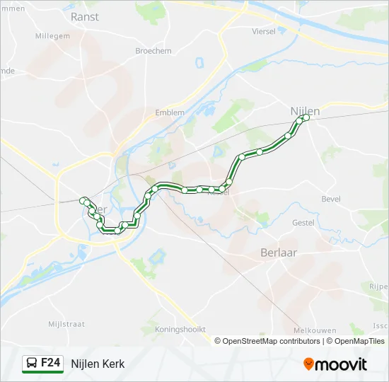 F24 Bus Line Map