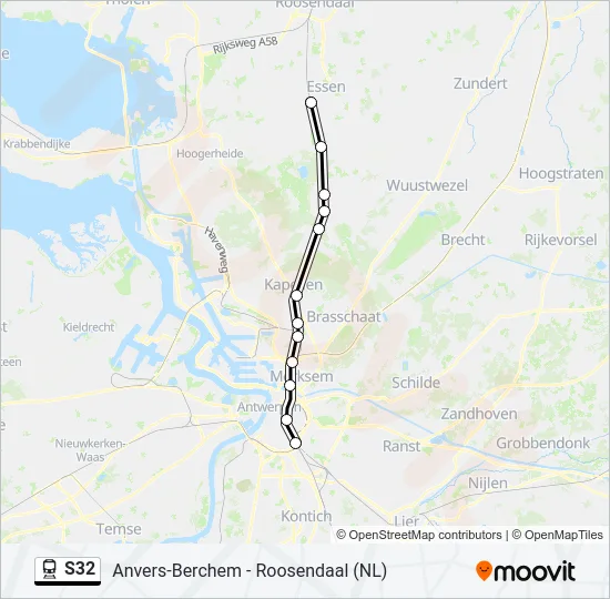 S32 Train Line Map