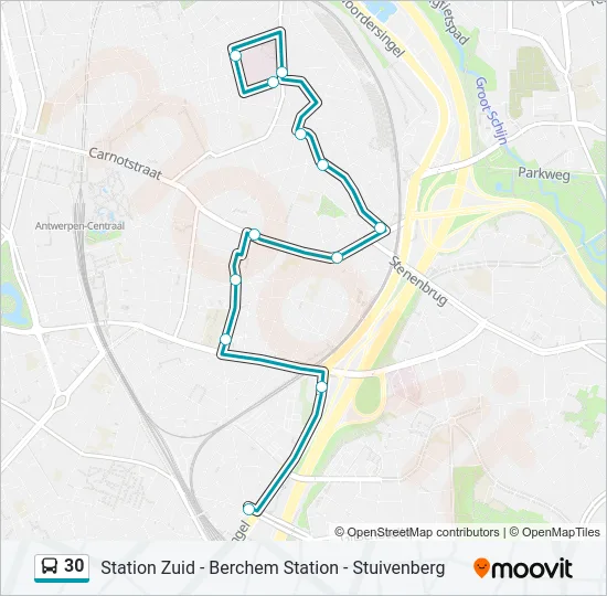 30 Bus Line Map