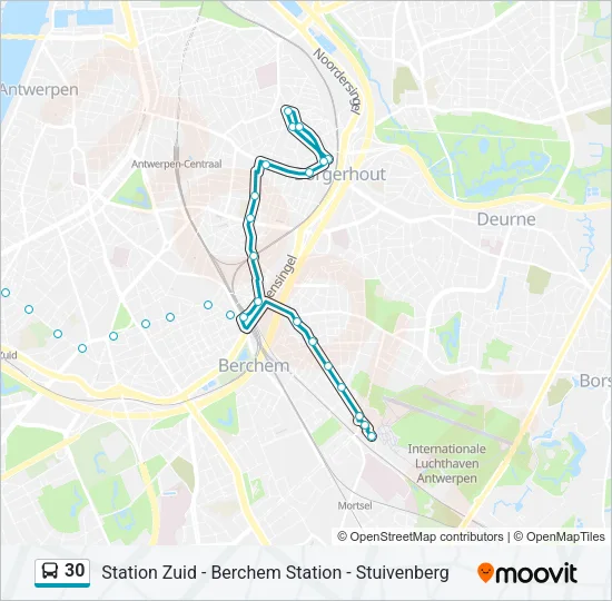 30 Bus Line Map
