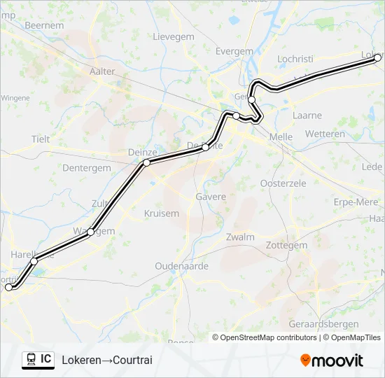 IC Train Line Map