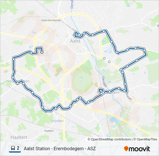 2 Bus Line Map