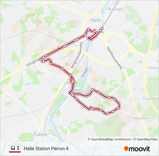 2 Bus Line Map