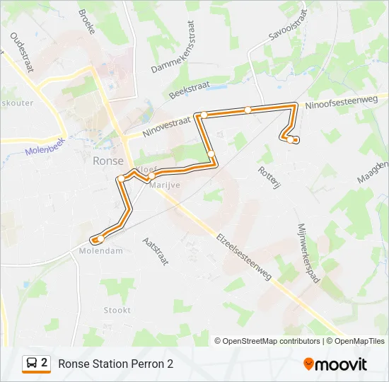 2 Bus Line Map