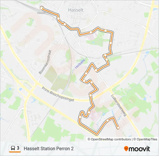 3 Bus Line Map