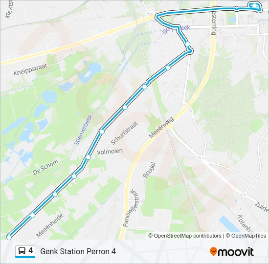 4 Bus Line Map