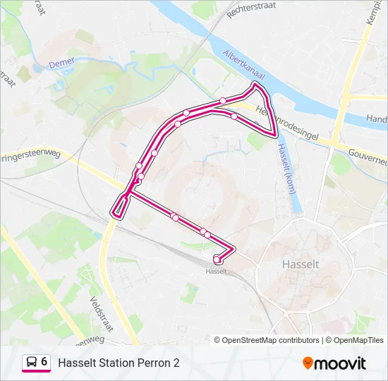 6 Bus Line Map