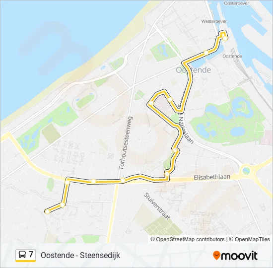 7 Bus Line Map