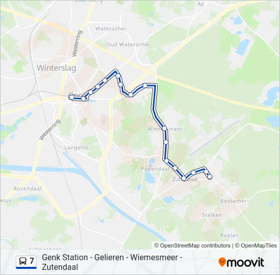 7 Bus Line Map