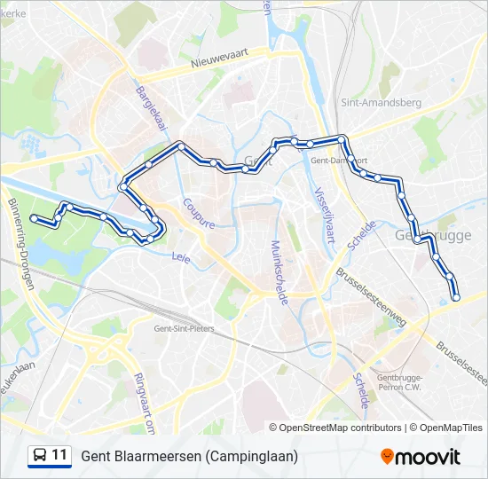 11 Bus Line Map