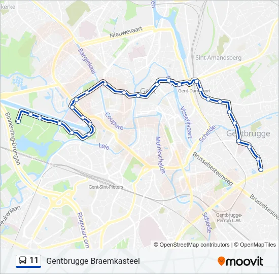 11 Bus Line Map