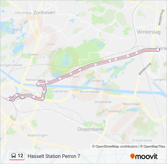 12 Bus Line Map