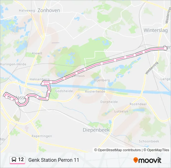 12 Bus Line Map