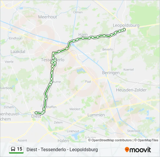 15 Bus Line Map