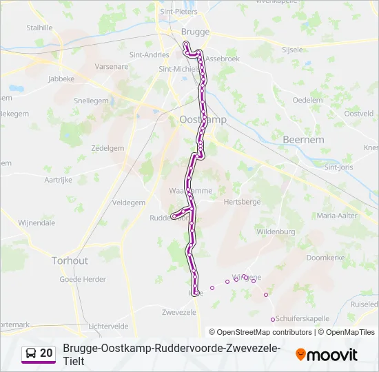 20 Bus Line Map