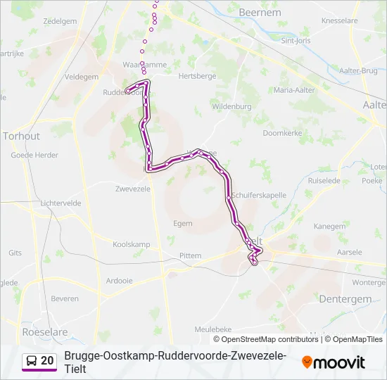 20 Bus Line Map