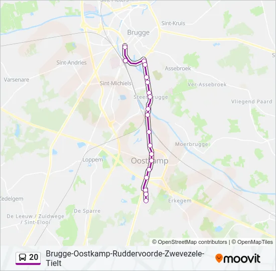 20 Bus Line Map