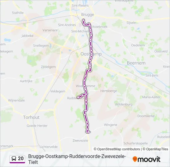 20 Bus Line Map