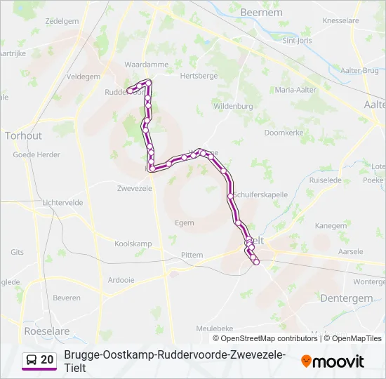20 Bus Line Map