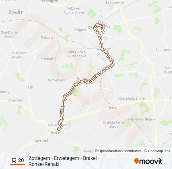 20 Bus Line Map