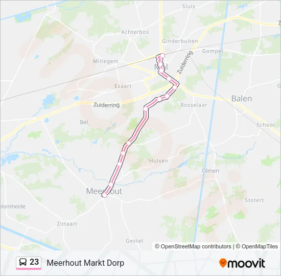 23 Bus Line Map