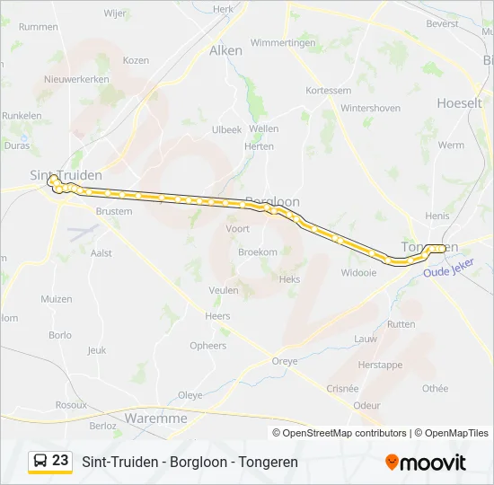 23 Bus Line Map