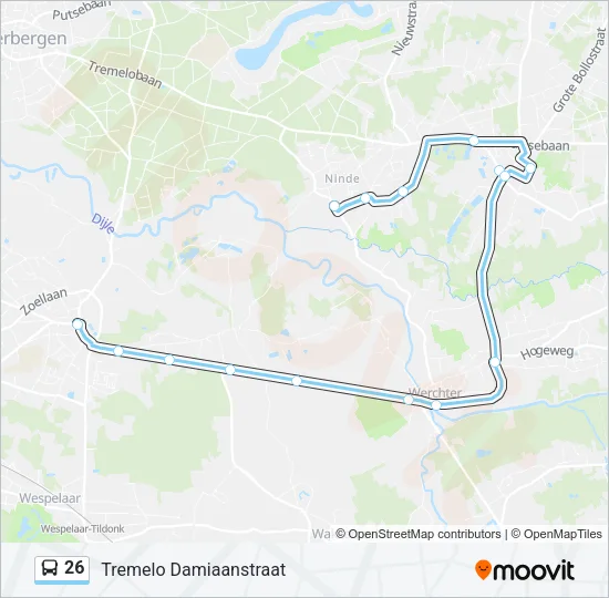 26 Bus Line Map