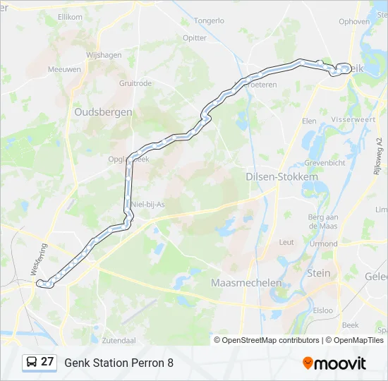 27 Bus Line Map