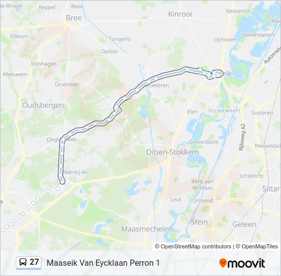 27 Bus Line Map