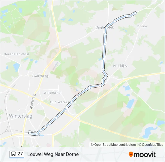 27 Bus Line Map