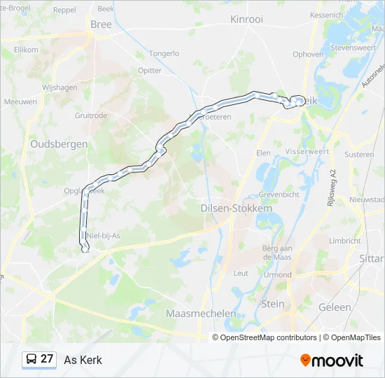 27 Bus Line Map