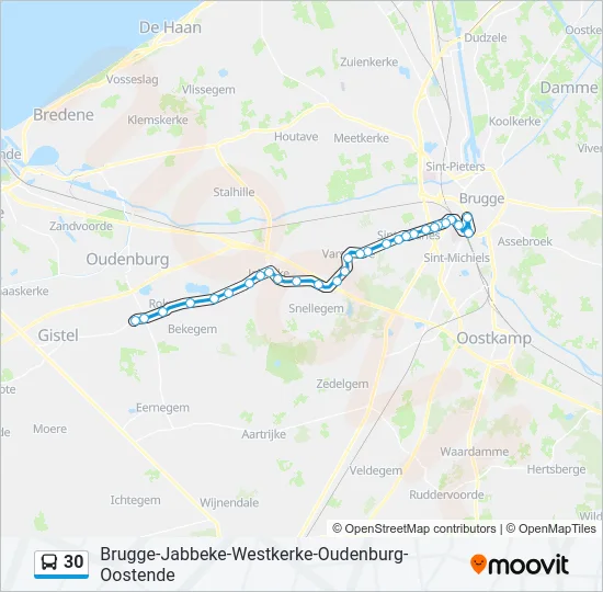 30 Bus Line Map