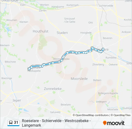 31 Bus Line Map