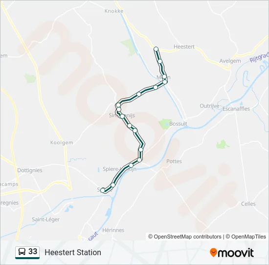 33 Bus Line Map