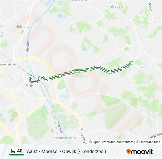 40 Bus Line Map