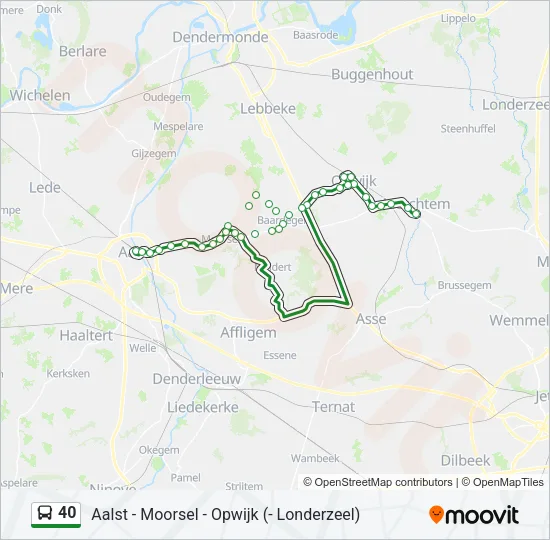40 Bus Line Map