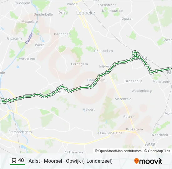 40 Bus Line Map
