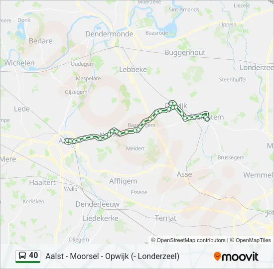 40 Bus Line Map