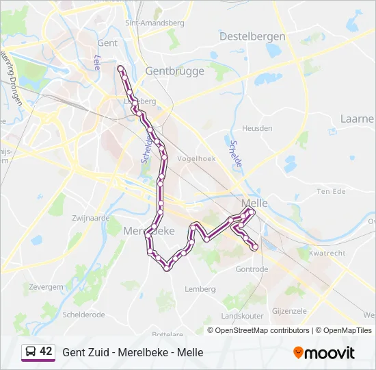 42 Bus Line Map